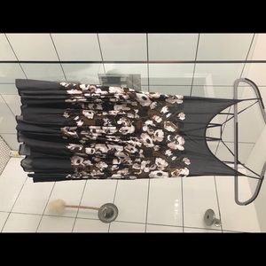 Strappy free people flower print slip dress